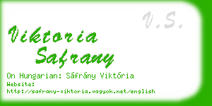 viktoria safrany business card